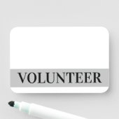 「はっきりしたVOLUNTEER」の名前タグ 名札 (インサイチュ)