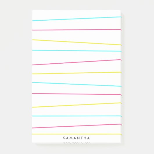 はっきりしたWacky Lines Post-It Notes ポストイット (正面)