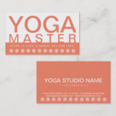 はっきりしたYOGA MASTER顧客ロイヤリティカード ロイヤリティカード (正面/裏面)