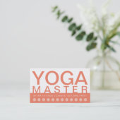 はっきりしたYOGA MASTER顧客ロイヤリティカード ロイヤリティカード (スタンド正面)