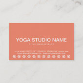 はっきりしたYOGA MASTER顧客ロイヤリティカード ロイヤリティカード (裏面)