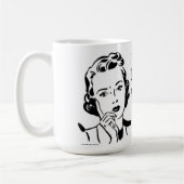 はっきりしない コーヒーマグカップ (左)