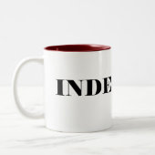 はっきりしない ツートーンマグカップ (左)