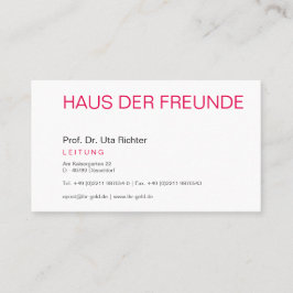 はっきりとした名刺 名刺