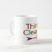 はっきり考える コーヒーマグカップ (正面左)