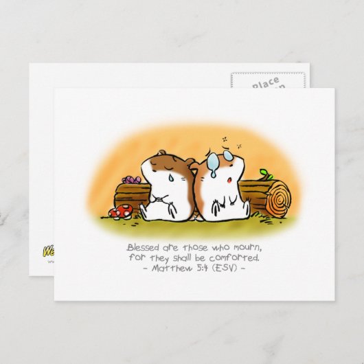 はっ賛美きを追悼する人たち ポストカード (正面/裏面)