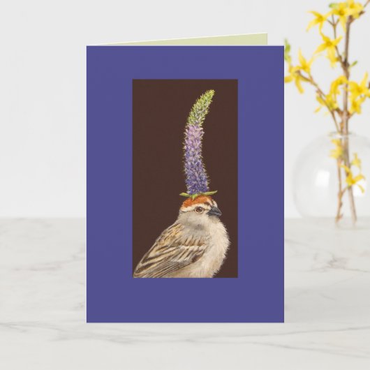 はつり矢印カード カード (黄色い花)