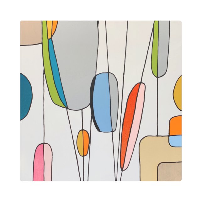 はつるねじ16 x 16メタルウォールアートによって メタルプリント (正面)