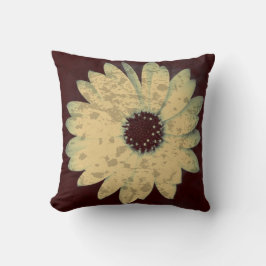 はねかかられたデイジーのプリントの装飾用クッション クッション