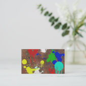 はね飛ばされたペンキの名刺 名刺 (スタンド正面)