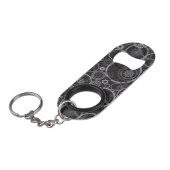 はめば歯車パターン キーホルダー栓抜き (正面アングル)