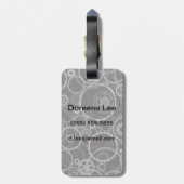 はめば歯車パターン ラゲッジタグ (裏面縦)