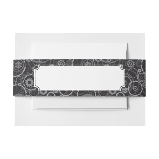 はめば歯車パターン 招待状ベリーバンド (正面例)