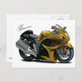 はやぶさ金ゴールド自転車 ポストカード (正面/裏面)