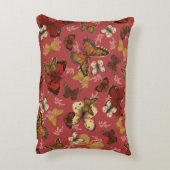 はんなり羽根 – ピンクの蝶模様 アクセントクッション (裏面(縦))