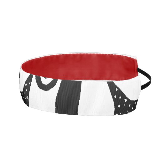 *~*はモダンでシックな黒い及び白とのかわいらしい発汗させました アスレチックヘッドバンド (右)