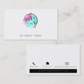 ★はロゴモダンの書道のデザインの★を構成します 名刺 (正面/裏面)