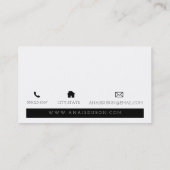 ★はロゴモダンの書道のデザインの★を構成します 名刺 (裏面)