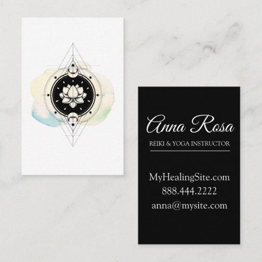 *~*は夢に月のはす神聖な記号を主演します 名刺 (正面/裏面)