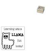 は学LLAMAおもしろいStampだった ラバースタンプ (押印)