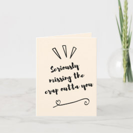 は恋しく思Crap Outta Youカード サンキューカード