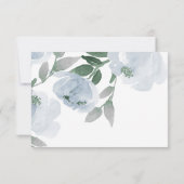 は結婚ほこりっぽい青い水色に代わって サンキューカード (裏面)