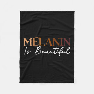は美しい黒の歴史の月ブラックプライド フリースブランケット