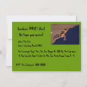 は虫の誕生日パーティー 招待状 (裏面)