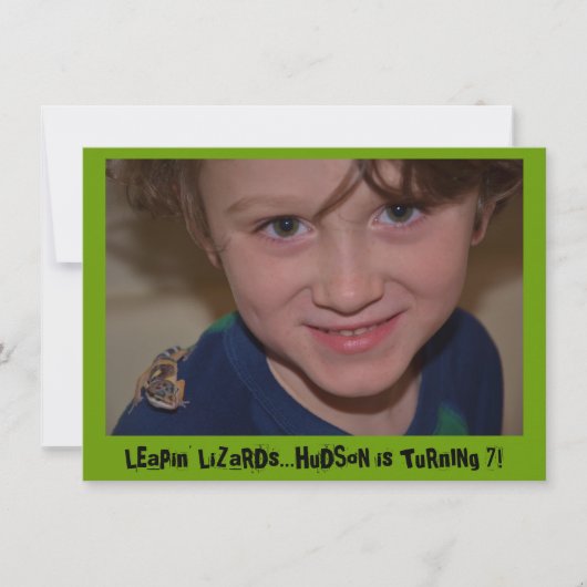 は虫の誕生日パーティー 招待状 (正面)