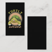 . .は虫素晴らしのかわいい水族館ウミガメ 名刺 (正面/裏面)