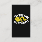 は虫類の恋人 名刺 (正面)