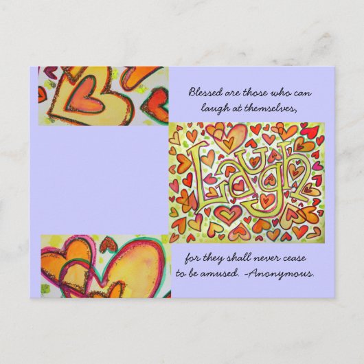 は賛美がきを笑える人たちだ ポストカード (正面)