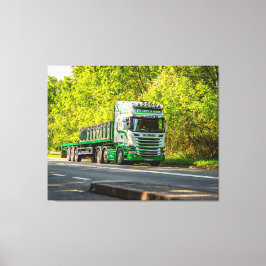 は転がHerefordshireのハートを通じて キャンバスプリント