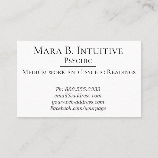 *~*は霊魂媒体の水彩画の紫色を主演します 名刺 (裏面)