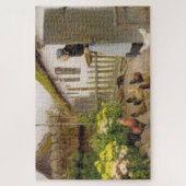 は食べ物を与えヘンズ（H.A.ブランデキルデ） ジグソーパズル (縦)