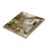 は食べ物を与えヘンズ(H.A.ブランデキルデ) タイル (側面)