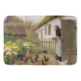 は食べ物を与えヘンズ（H.A.ブランデキルデ） バスマット