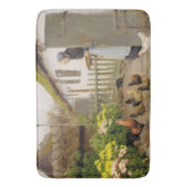 は食べ物を与えヘンズ(H.A.ブランデキルデ) バスマット (正面縦)