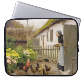 は食べ物を与えヘンズ（H.A.ブランデキルデ） ラップトップスリーブ