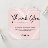 は pink 敬具 注文ありがとうカード カード (正面/裏面インサイチュ)