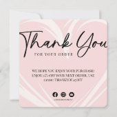 は pink 敬具 注文ありがとうカード カード (正面)