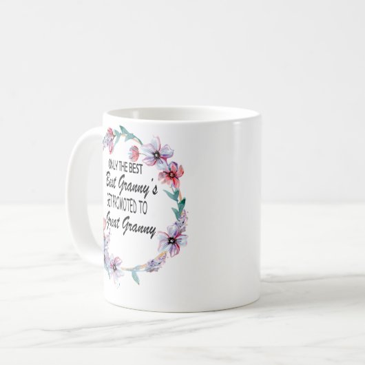 ばあちゃん最高のだけがグランに昇進す素晴らしるのよ コーヒーマグカップ (正面左)