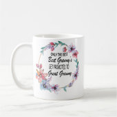 ばあちゃん最高のだけがグランに昇進す素晴らしるのよ コーヒーマグカップ (左)