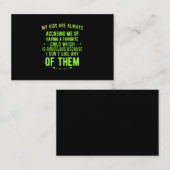 ばかおもしろいげた子 名刺 (正面/裏面)