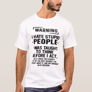 ばかおもしろいな人の皮肉な冗談が嫌い Tシャツ