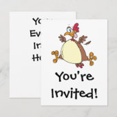 ばかげたひよこアニメ 招待状 (正面/裏面)