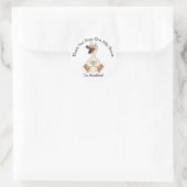 ばかげたガチョウありがとう ラウンドシール (バッグ)