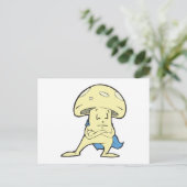 ばかげたスーパーヒーローきのこキャラクター ポストカード (スタンド正面)