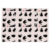 ばかげた黒猫たち ラージペーパーバッグ (裏面)
