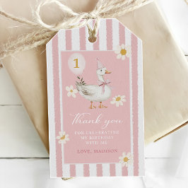 ばかっちデイジーちゃん1歳誕生日パーティー ギフトタグ